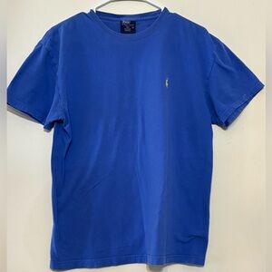 Polo Ralph Lauren Men's T-Shirt Small Blue Yellow Pony Logo Classic Crew
